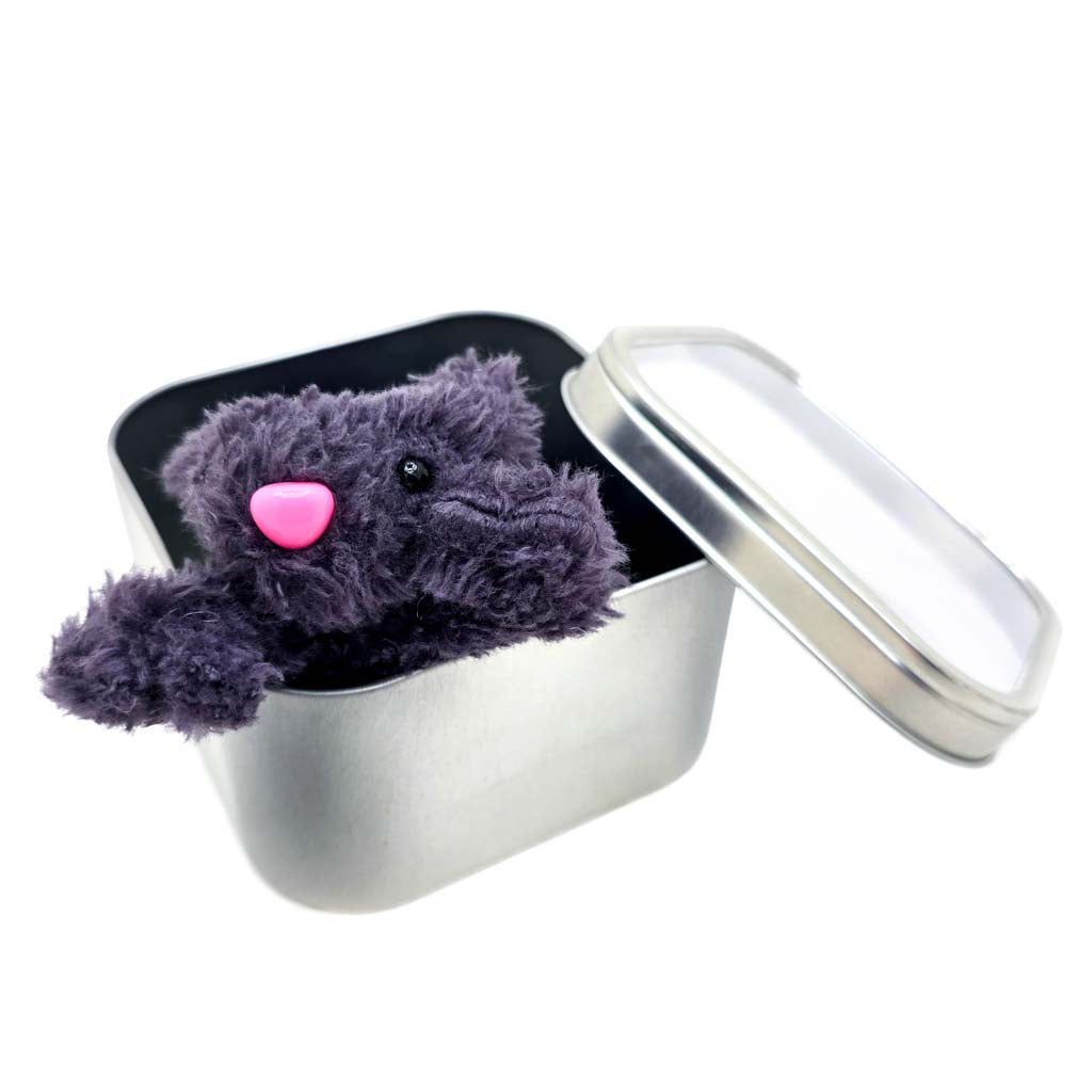 Charcoal Kitty Kit-Tins - Handmade Cat Plushie in a Tin