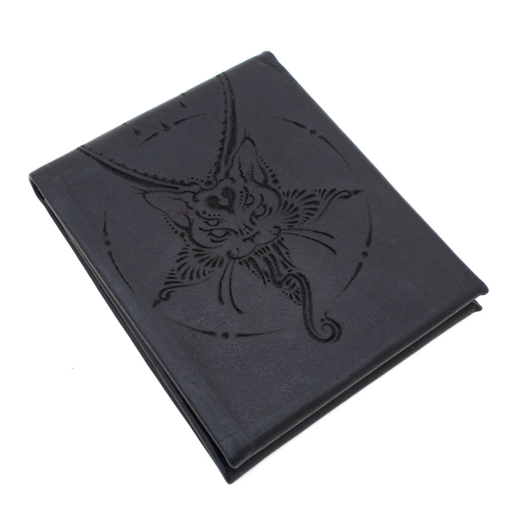 Devil Cat Black - Kangaroo Origami Wallet