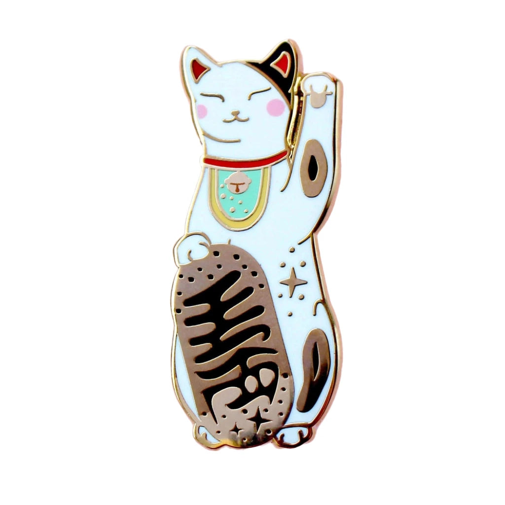 Lucky Calico Cat - Hard Enamel Pin