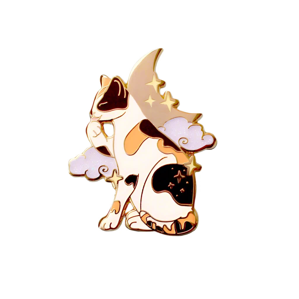 Moon Calico Cat - Hard Enamel Pin