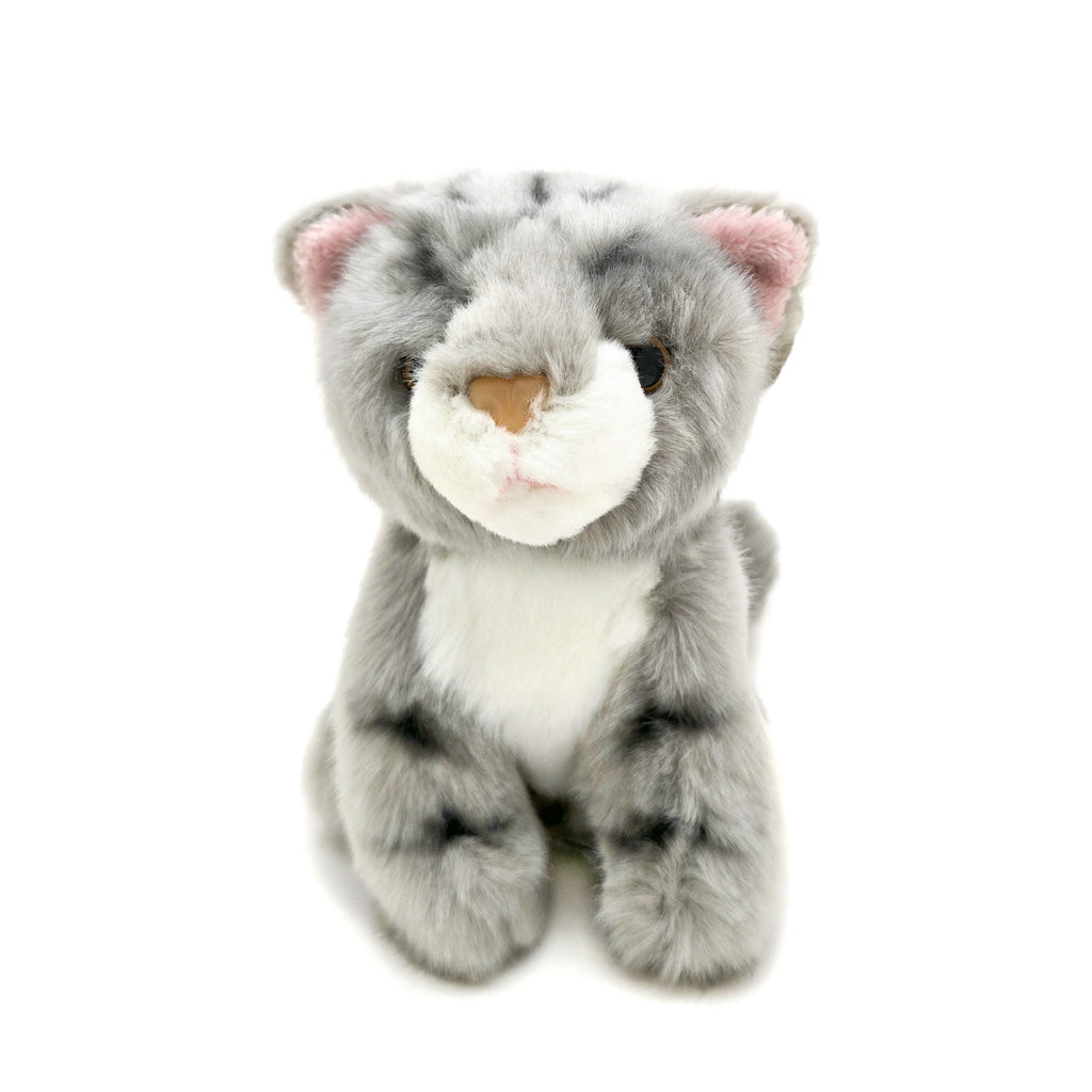 Grey Tabby Kitten - Mini Cat Plush Toy