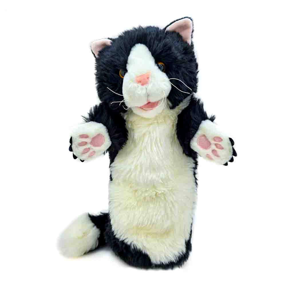 Fluffy Tuxedo Cat - Long-Sleeved Hand Puppet