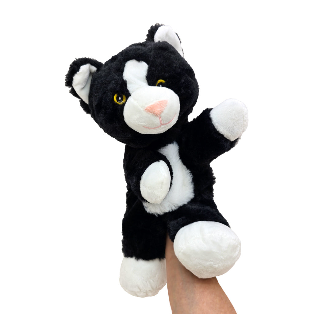 Tuxedo Cat - Walking Cat Eco Hand Puppet