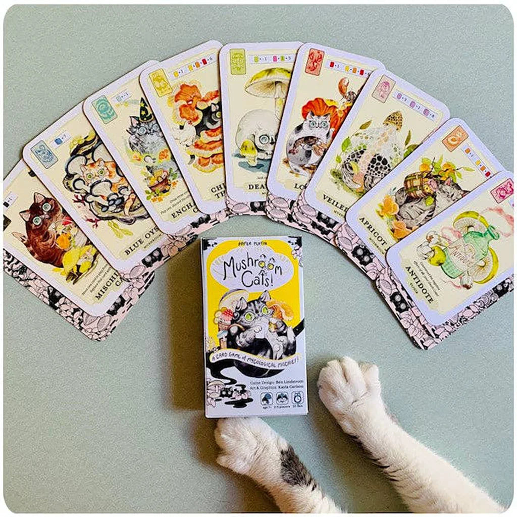 Mushroom Cats! A Card Game of Mycological Mischief - Card Game