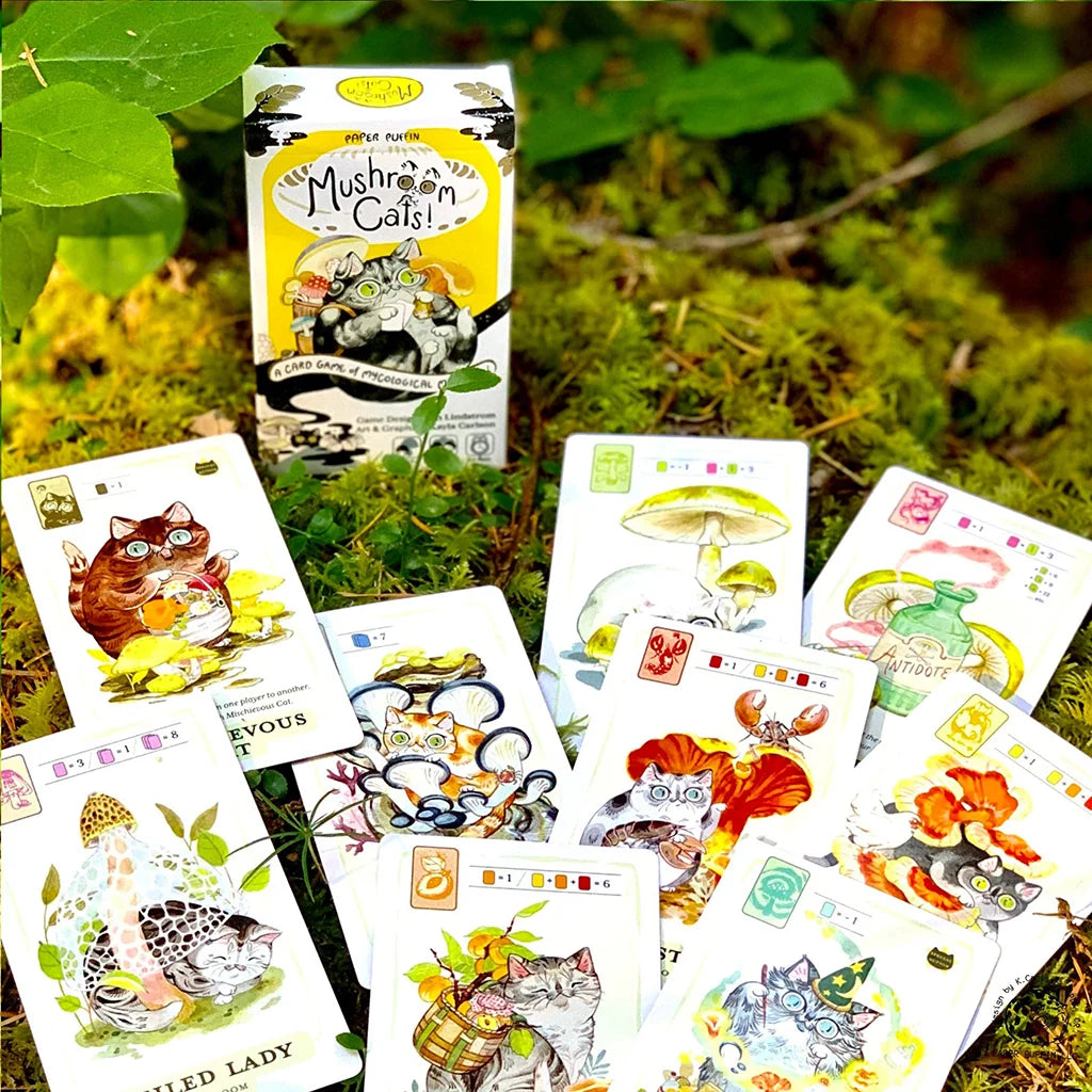 Mushroom Cats! A Card Game of Mycological Mischief - Card Game