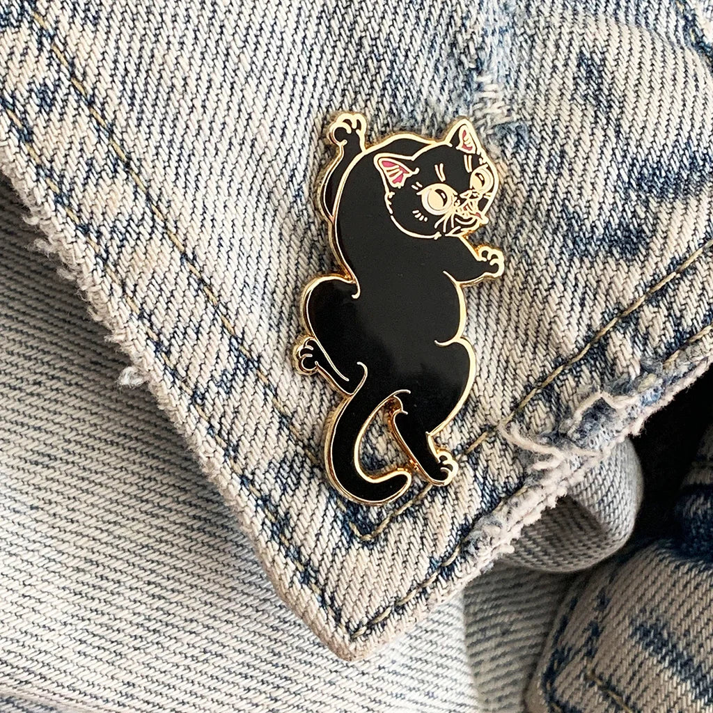 Black Panther Cat - Hard Enamel Pin