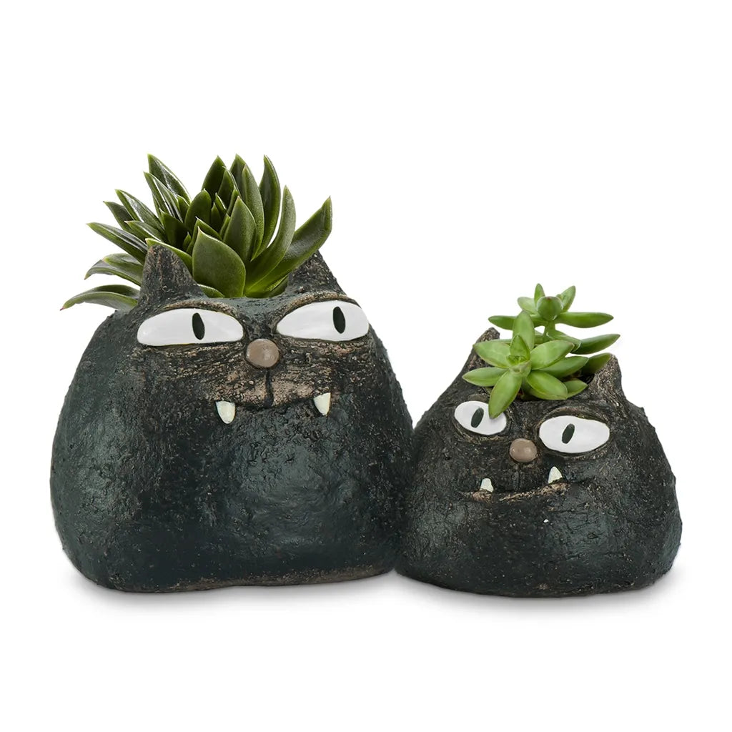 Spooky and Fang - Cat Planters