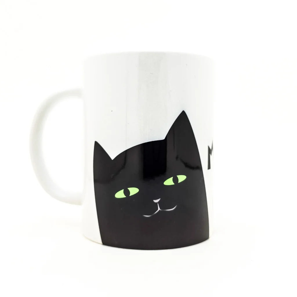 Black Cat Meow! Meow! - Ceramic Mug - 15oz