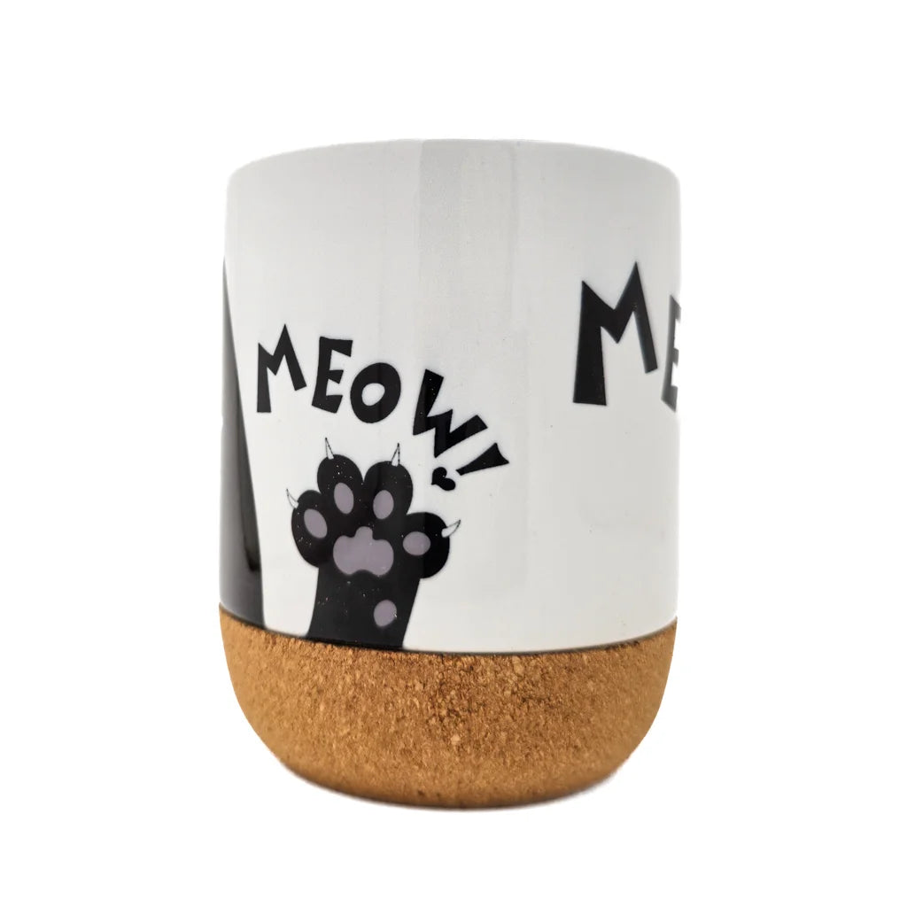 Black Cat Meow! Meow! - Travel Ceramic Mug - 15oz