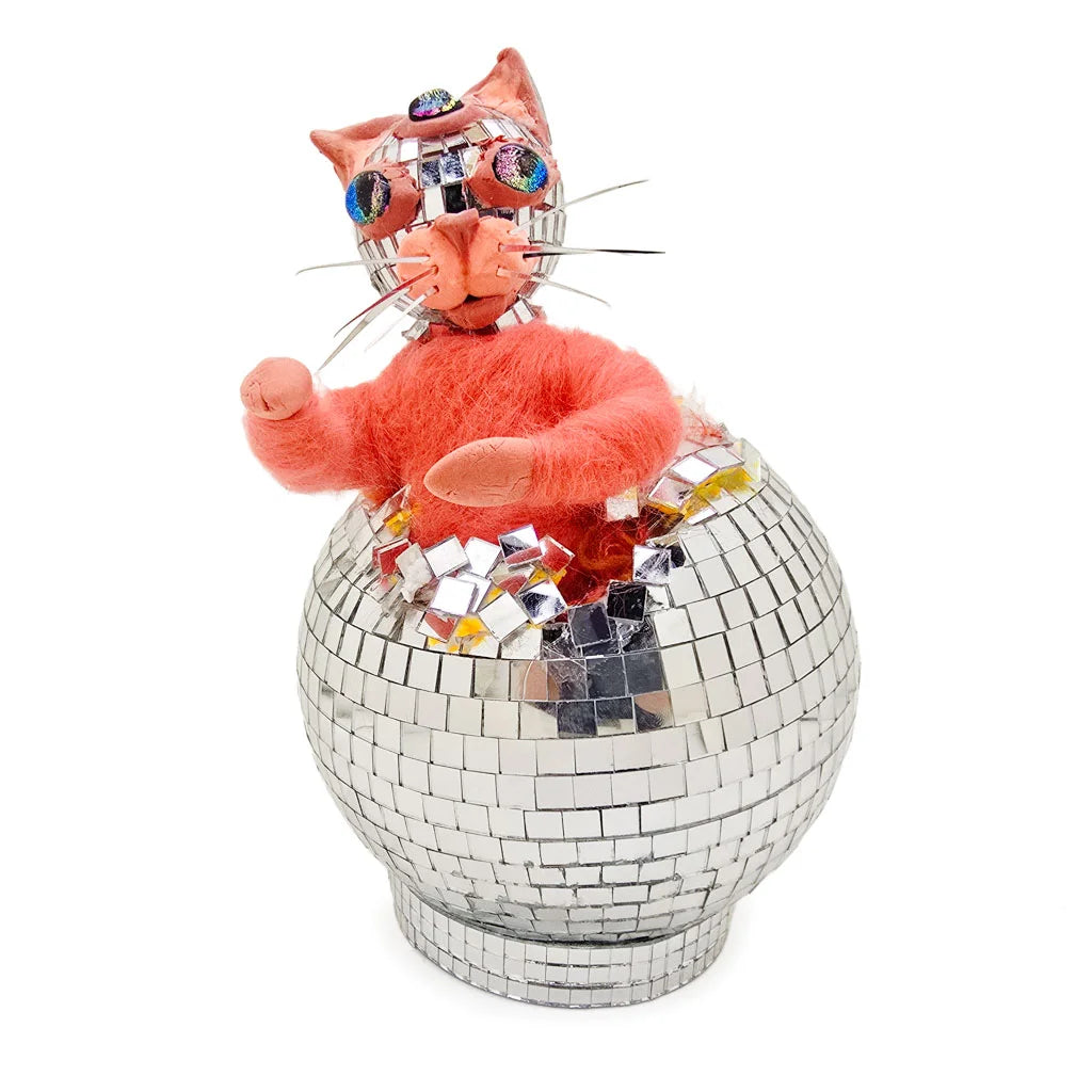 Celestial Emergence - Mixed Media Cat Sculpture