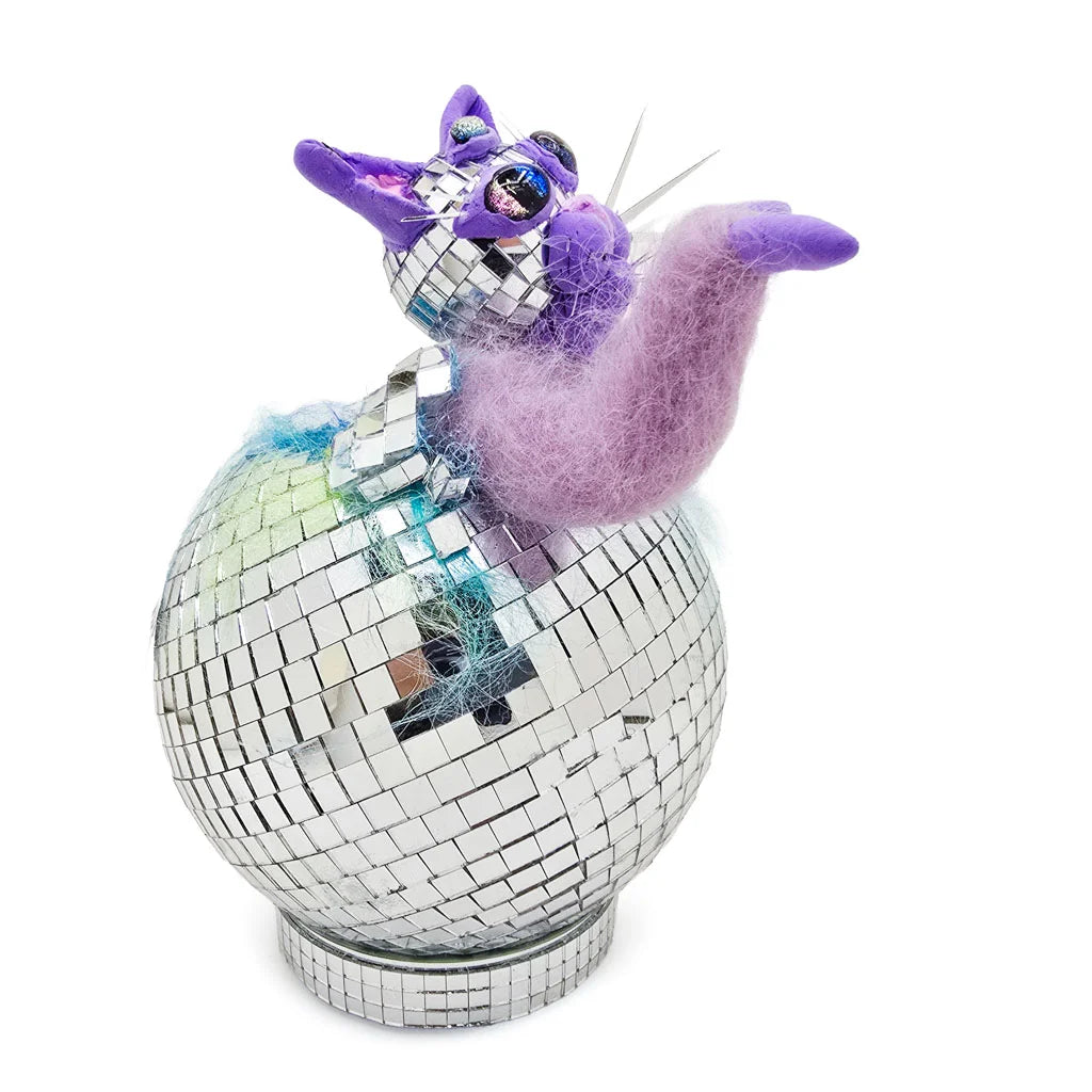 Cosmic Birth - Mixed Media Cat Sculpture
