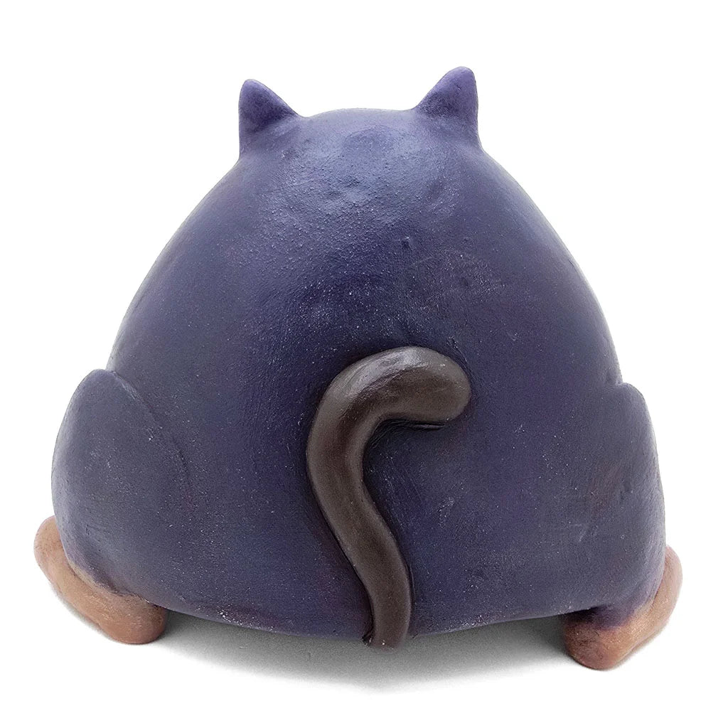 Sammy the Purple Cat - Original Ceramic Figurine
