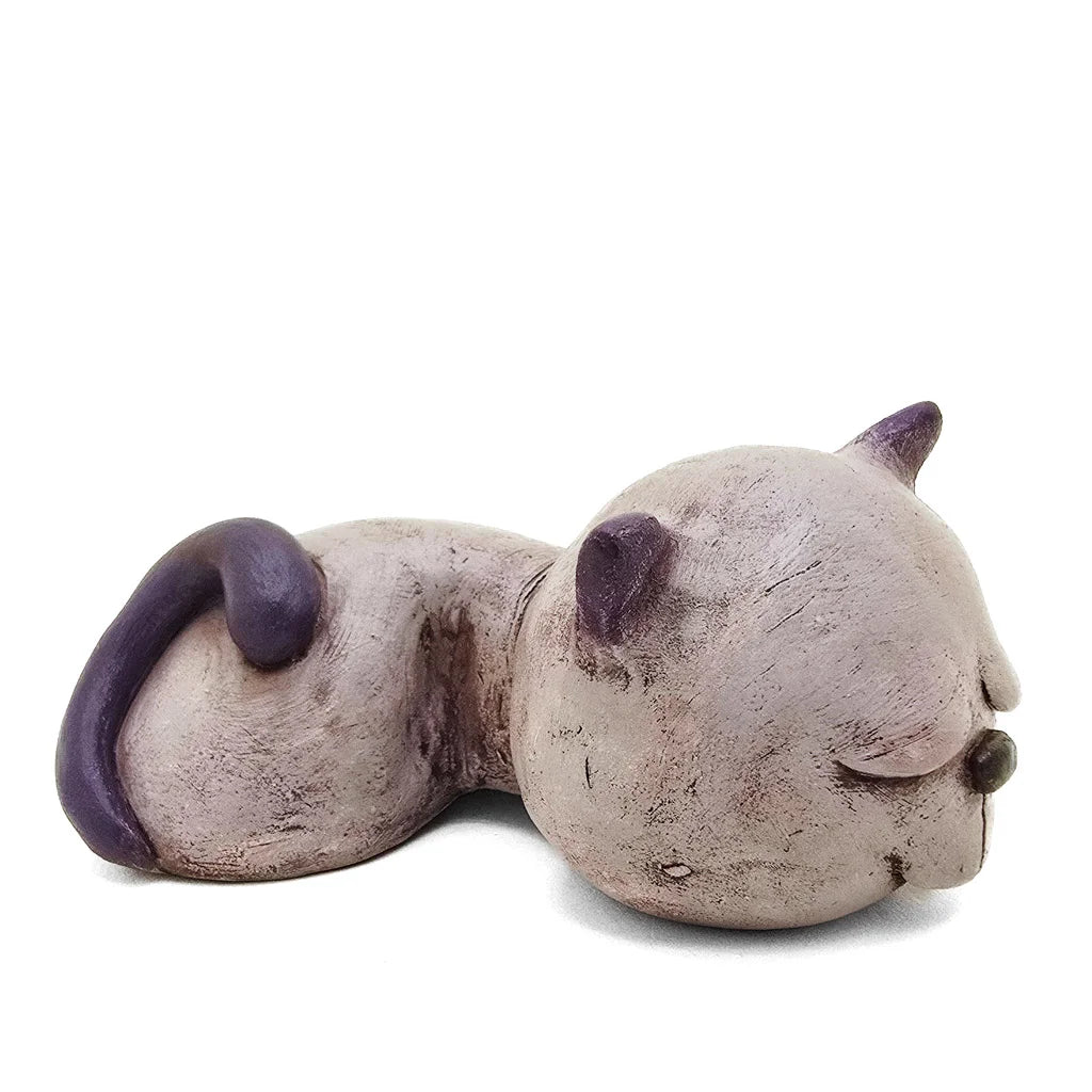 Sleeping Kitty - Original Ceramic Figurine