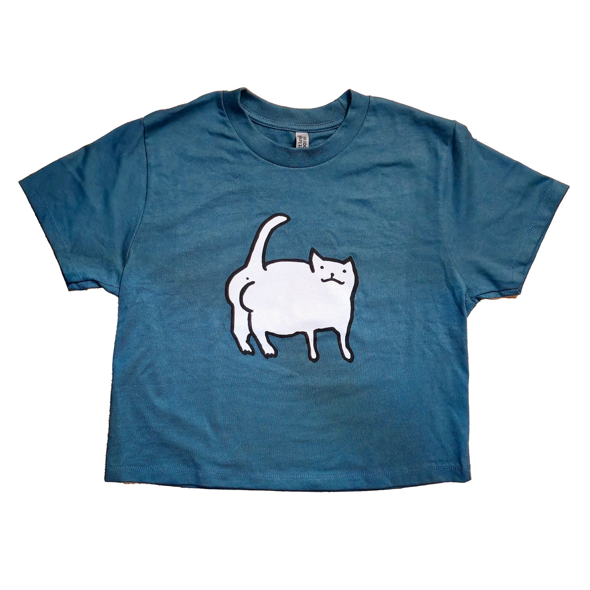 Butt Cat - Teal Boxy T-shirt