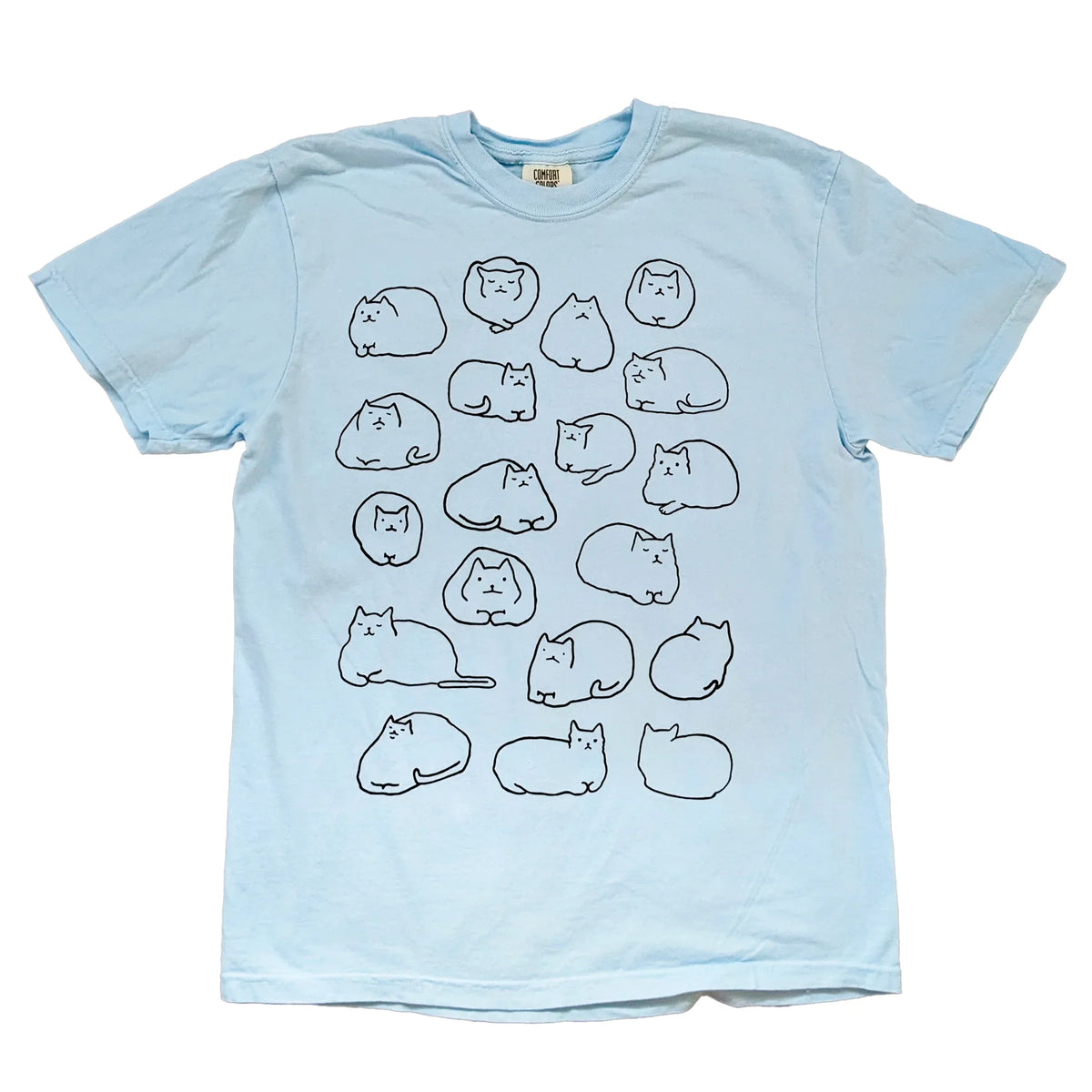 Loaf Cats - Light Blue - Unisex T-shirt