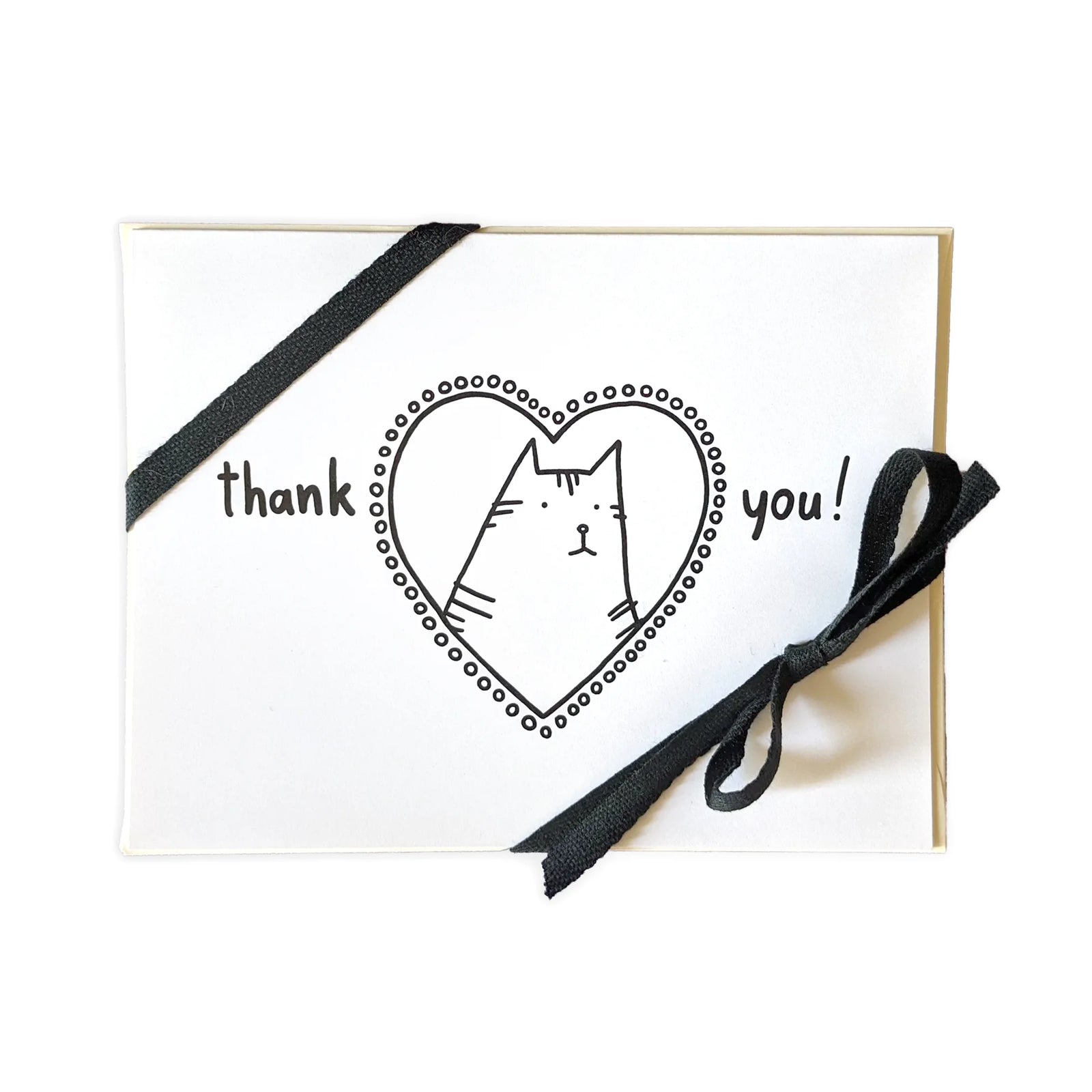 Cat Thank You - 10 Greeting Card Pack