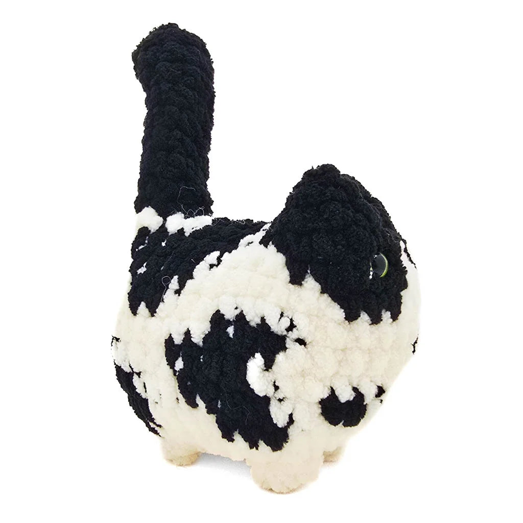 BigBebez Black & White Cat - Super Soft Hand Crochet