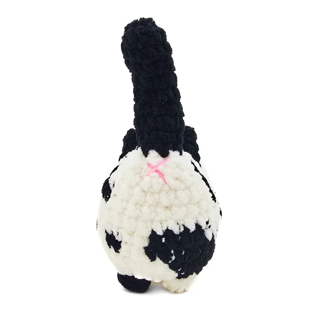 BigBebez Black & White Cat - Super Soft Hand Crochet