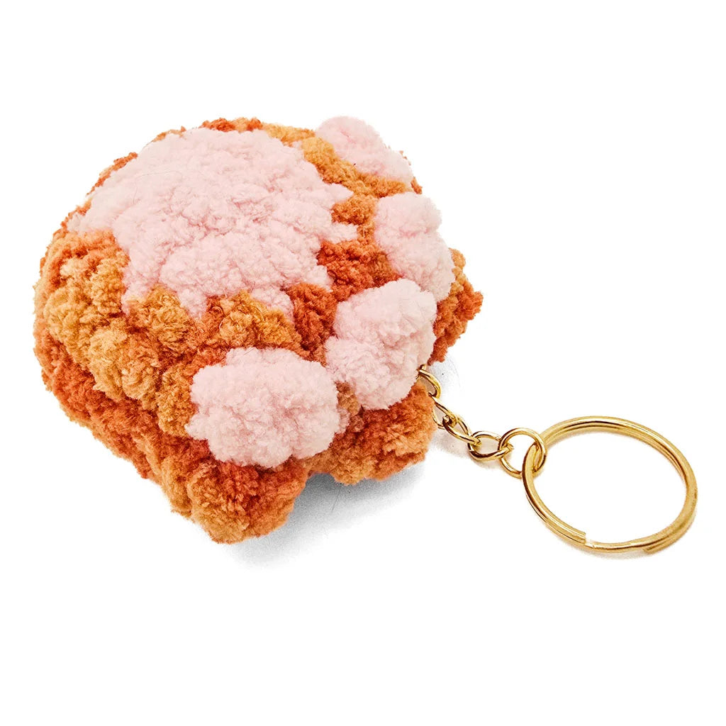 Fuzzy Paw - Hand Crochet Keychain/Bag Charm