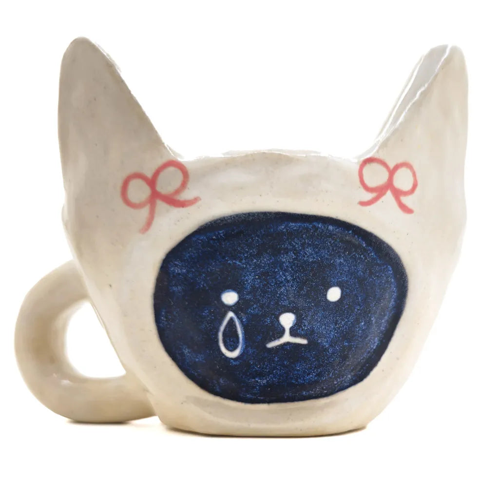 Sad Kitty - Handmade Ceramic Mug