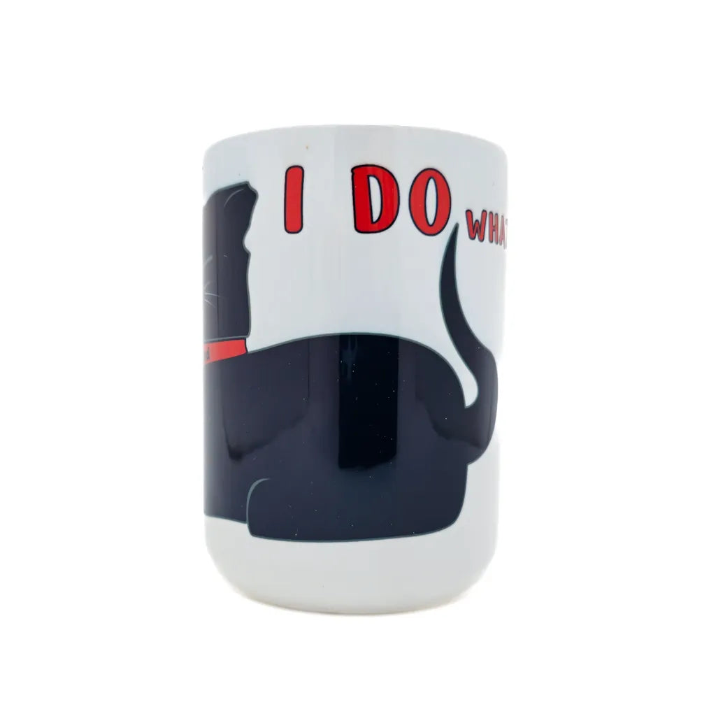 I Do What I Want - Purrtland Black Cat - Ceramic Mug 16oz