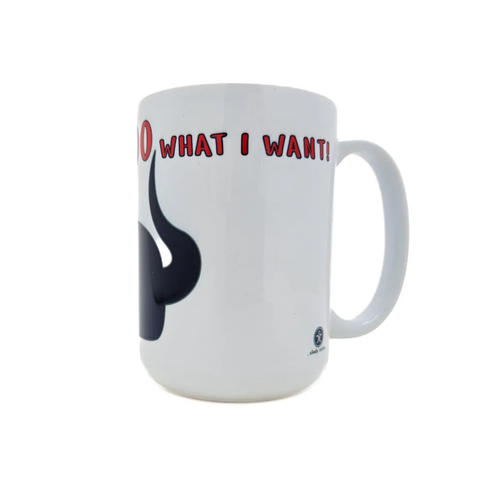 I Do What I Want - Purrtland Black Cat - Ceramic Mug 16oz