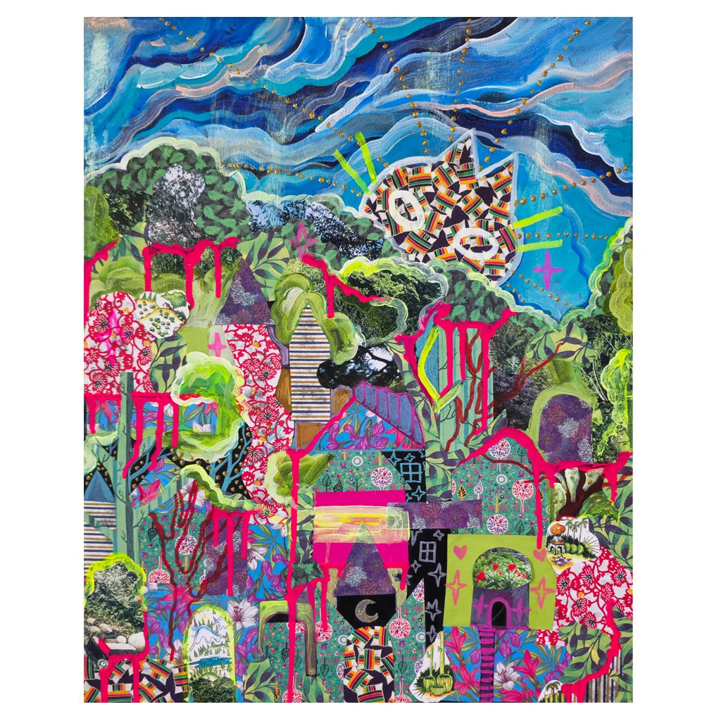 Drippy Drippy Town of Arcata - Archival Art Cat Print