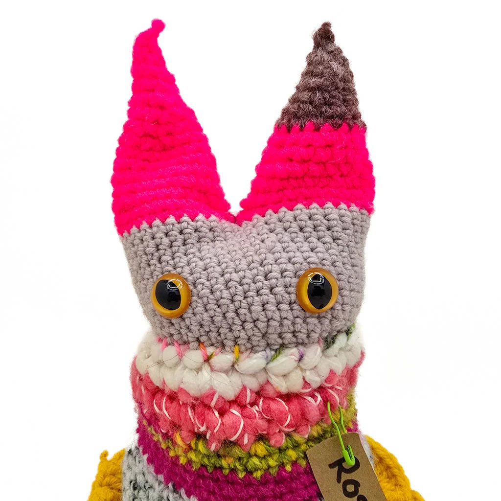 Rosie Cozy - Hand Knitted Art Cat Doll
