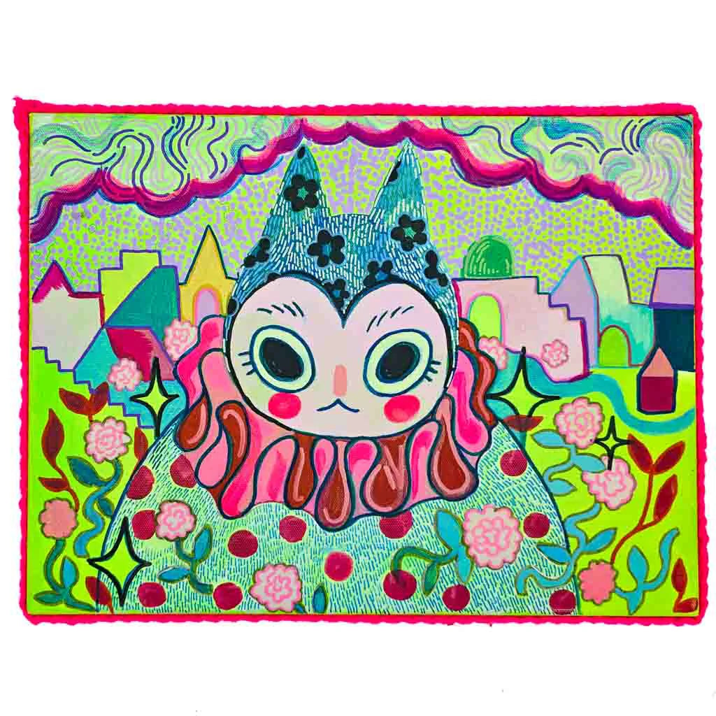 Tears of a Clown - Mixed Media Original Painting