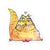 Fluffy DiDi The Orange Cat - Die cut Cat Sticker