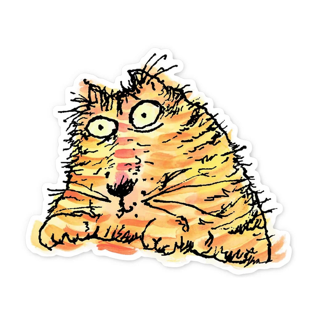 Nash The Orange Cat - Die cut Cat Sticker