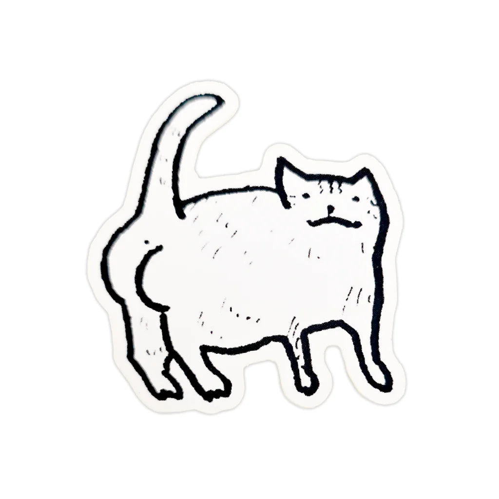 Butt Cat - Vinyl Sticker