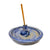 Blue Grey Zen Kitty - Handmade Ceramic Incense Burner