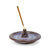 Dusty Plum Zen Kitty - Handmade Ceramic Incense Burner