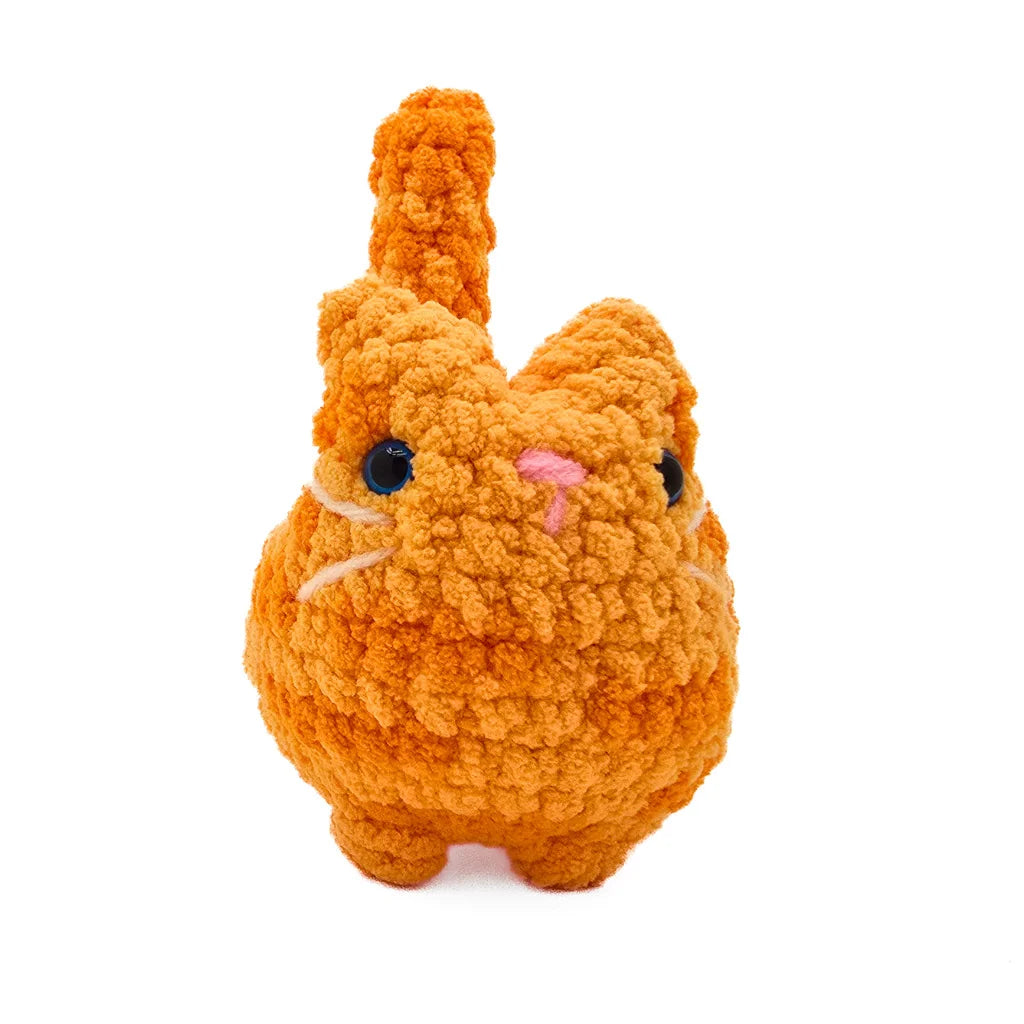 BigBeBez Orange Tabby Cat - Super Soft Hand Crochet