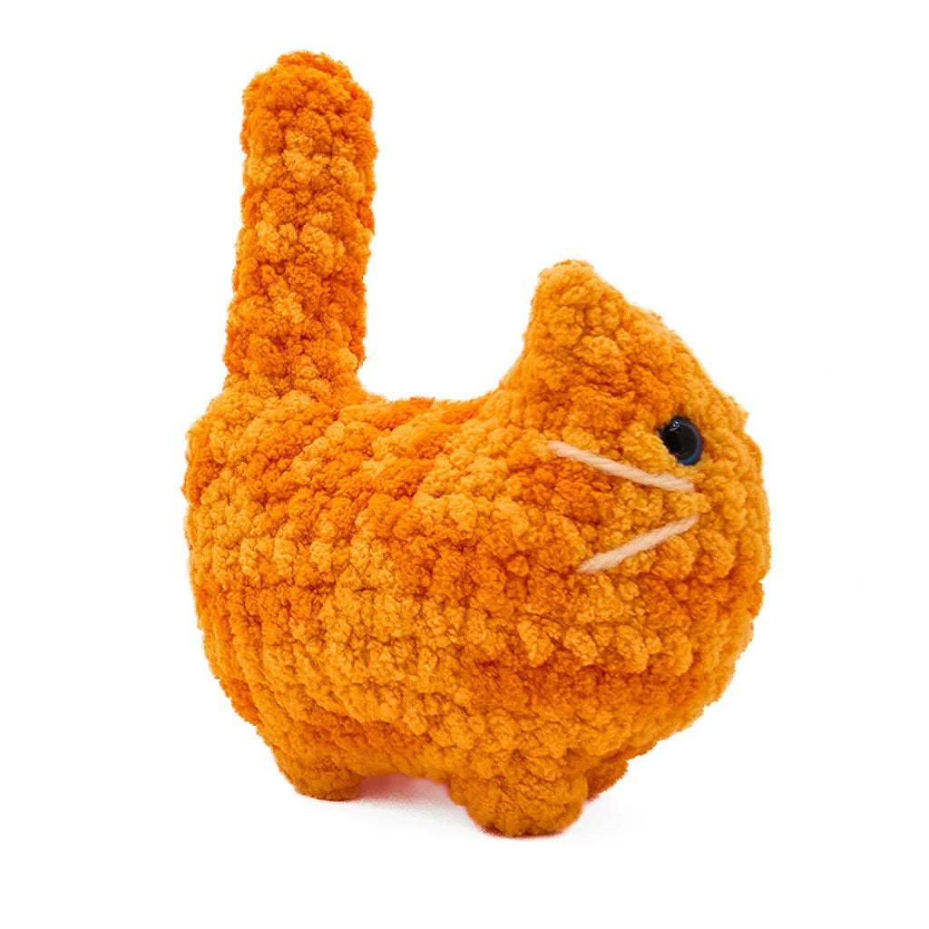 BigBeBez Orange Tabby Cat - Super Soft Hand Crochet