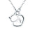 Cat Heart - Sterling Silver Necklace