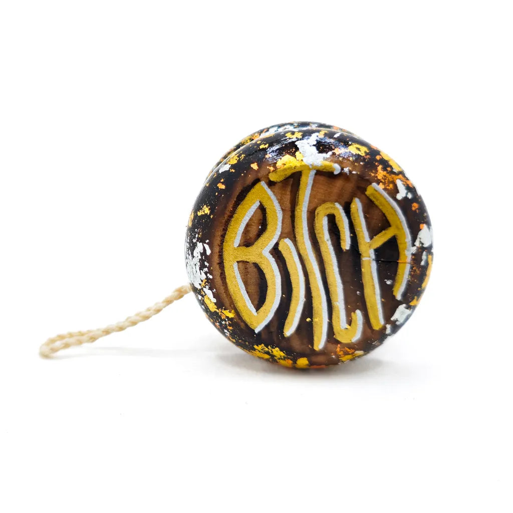 Meow Bitch Speckled - Wooden Yo-Yo