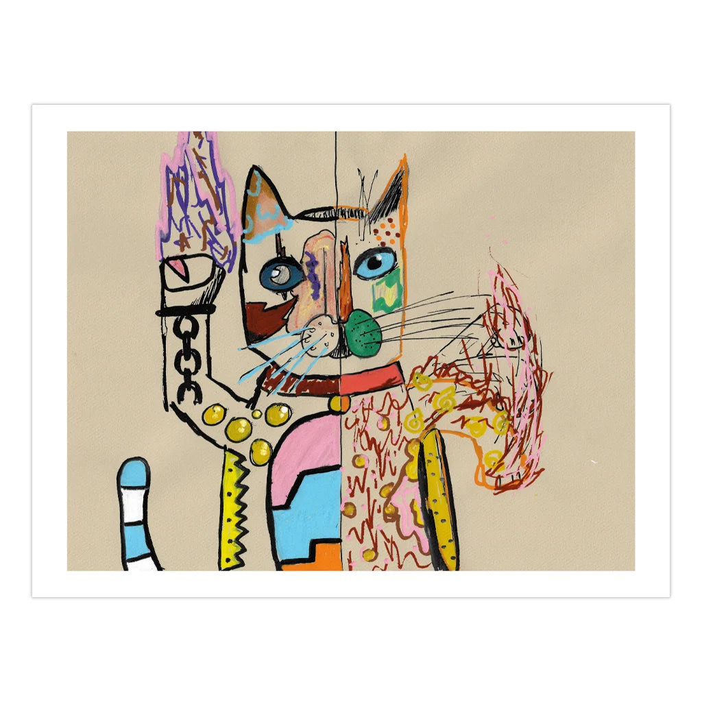 Duality Cat - Art Print