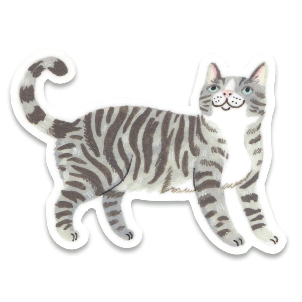 Gray Cat - Sticker