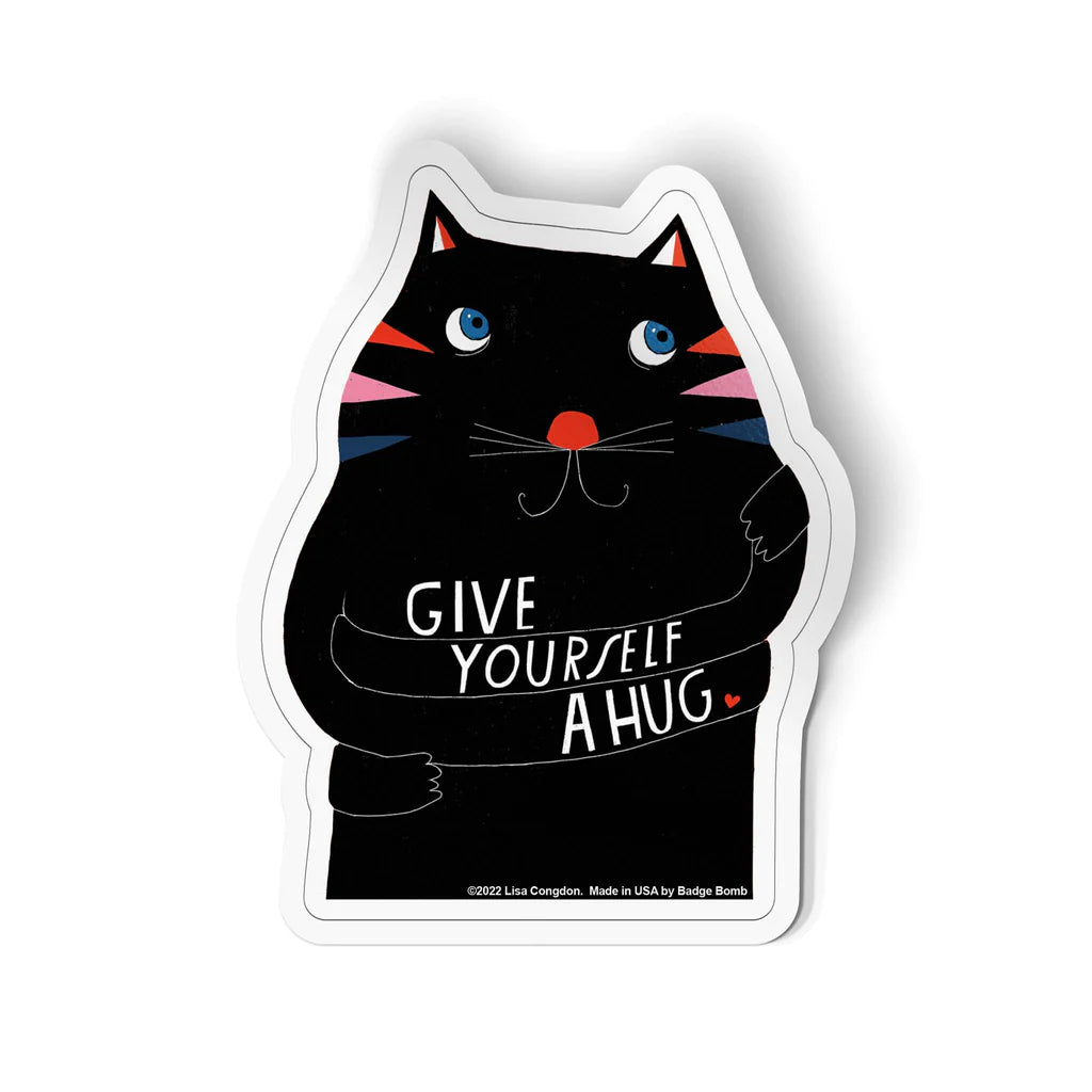 Give Yourself A Hug - Kiss Cut Sticker