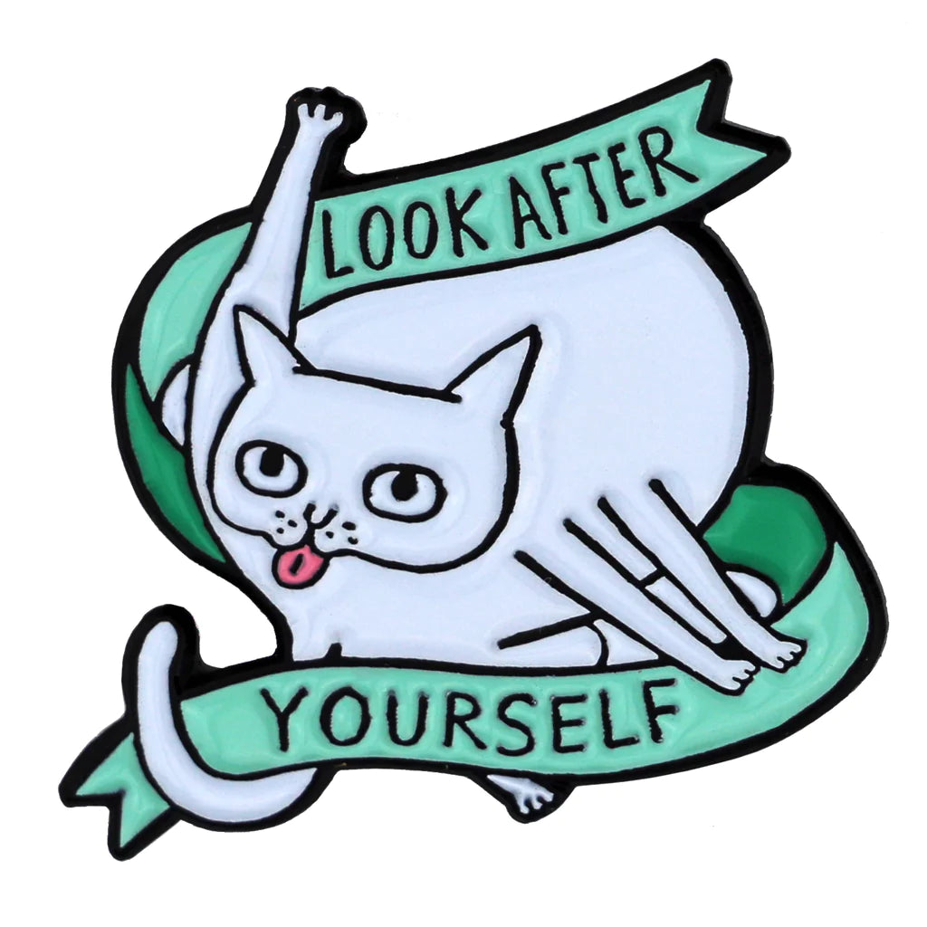 Look After Yourself Enamel Pin Green