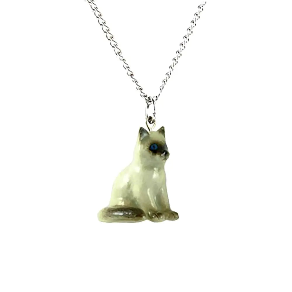 Ragdoll Cat - Porcelain Pendant Necklace