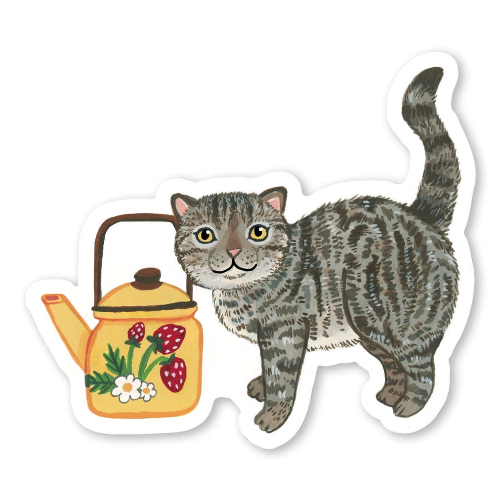 Teapot Cat - Sticker