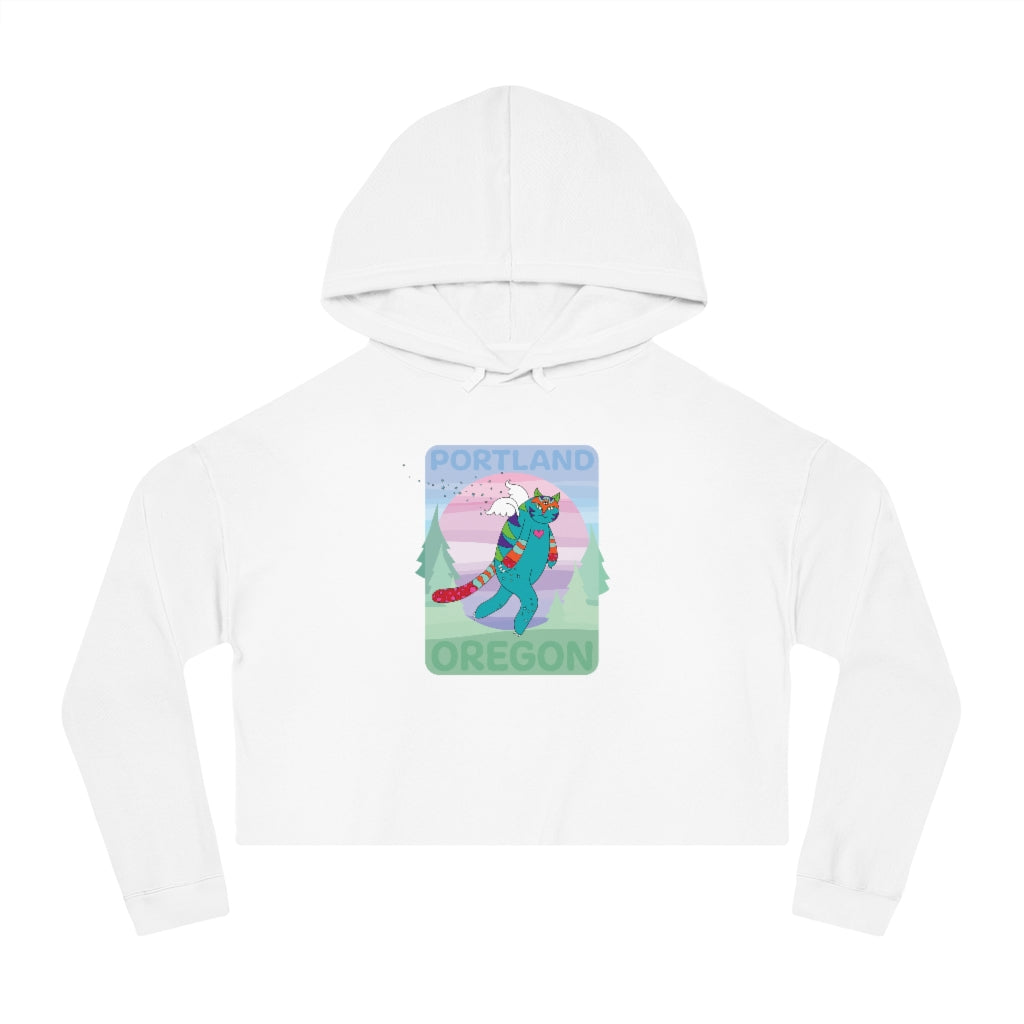 GiftyKitty Catsquatch - Crop Hoodie