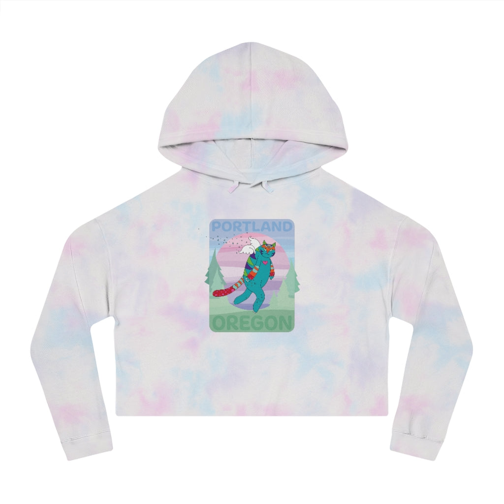 GiftyKitty Catsquatch - Crop Hoodie