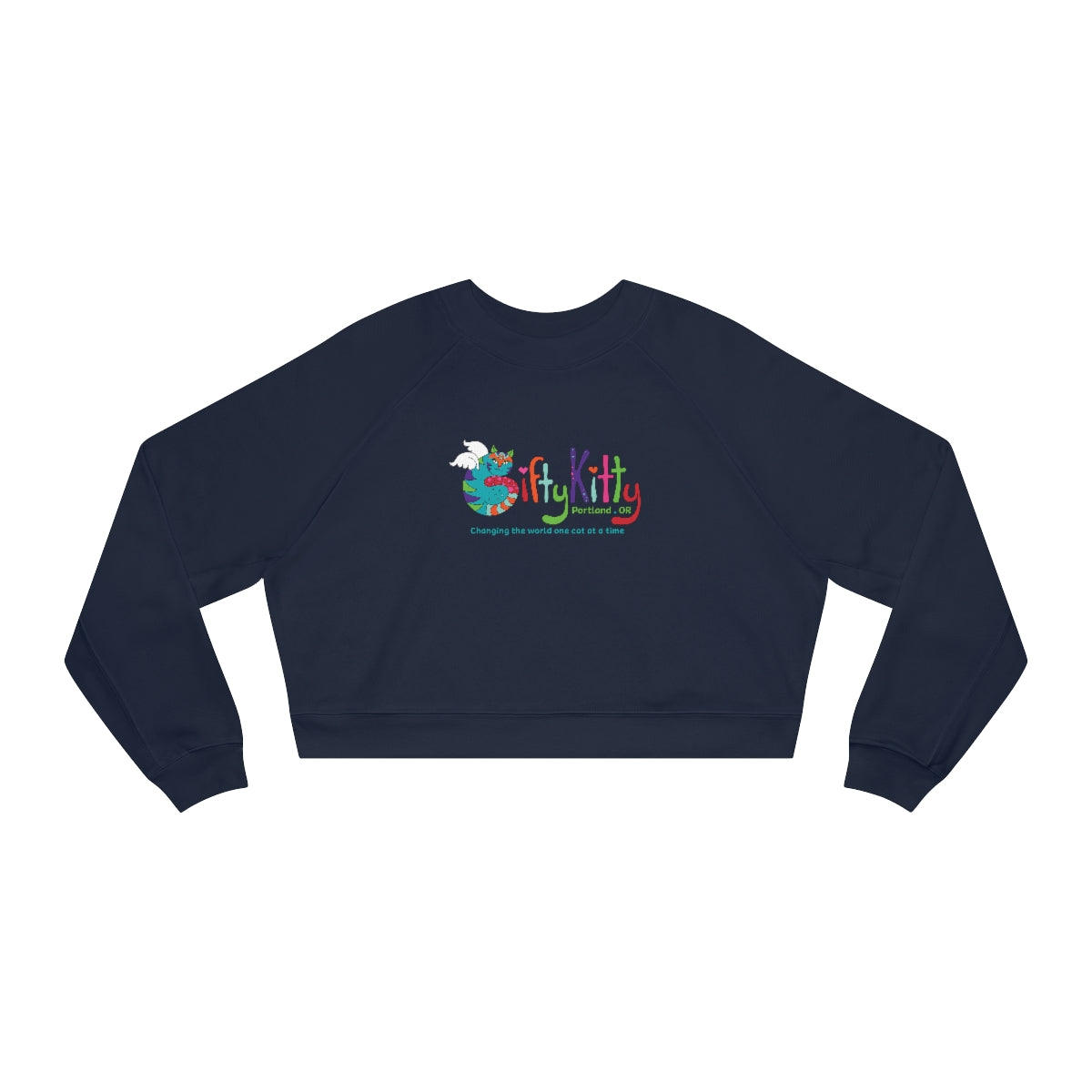 GiftyKitty Cat - Crop Sweatshirt