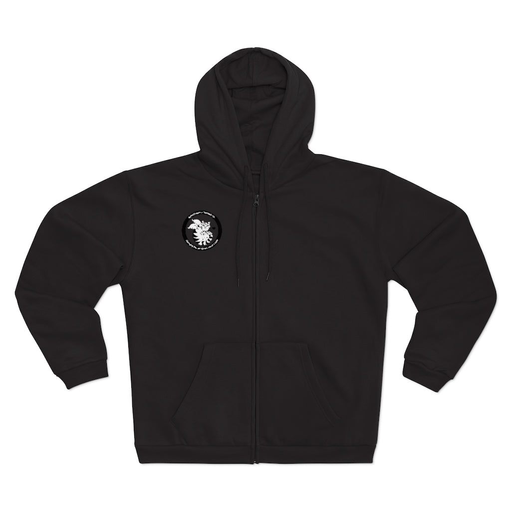 B&W GiftyKitty Zip-Up Hoodie