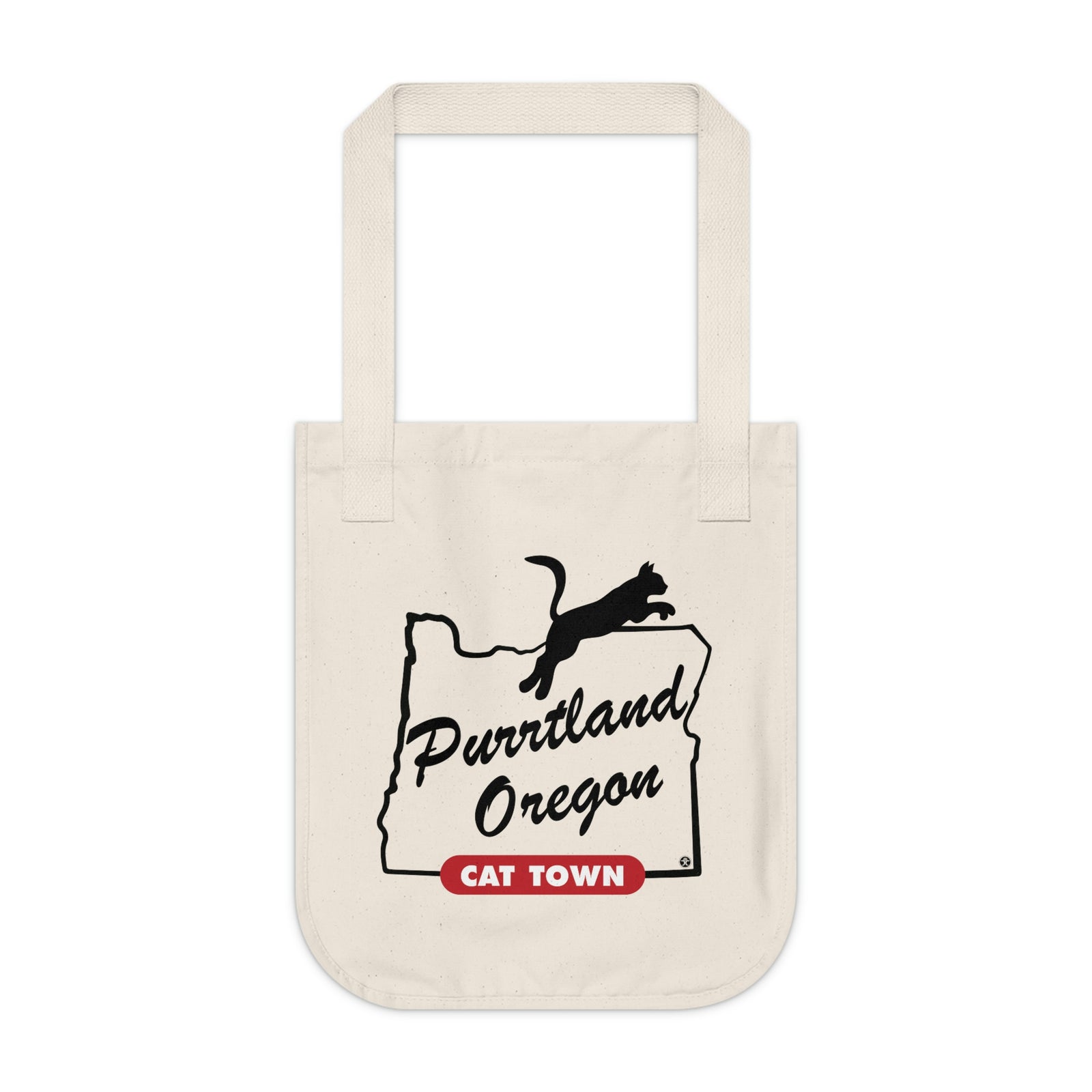 Purrtland Cat Town - Organic Canvas Tote