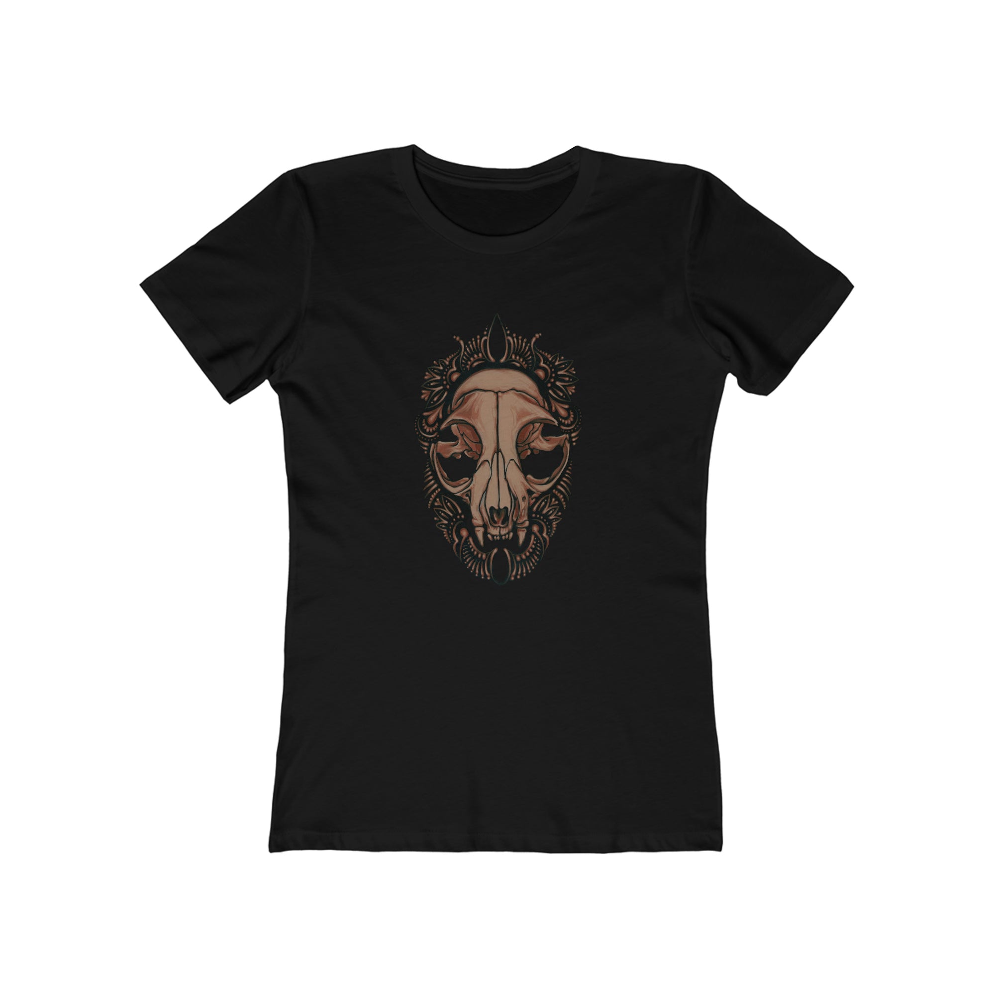 Cat Skull - Semi-Fitted T-shirt